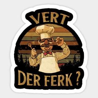 VINTAGE STYLE  - Vert der Ferk Retrocolor Sticker